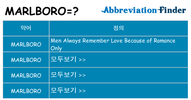 marlboro 대 한 무엇을 서가