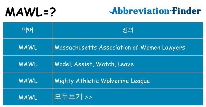 mawl 대 한 무엇을 서가