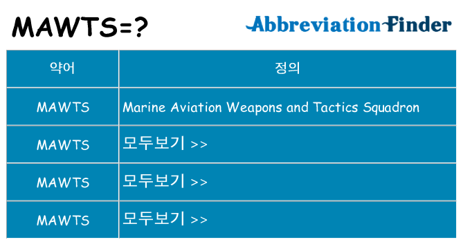 mawts 대 한 무엇을 서가