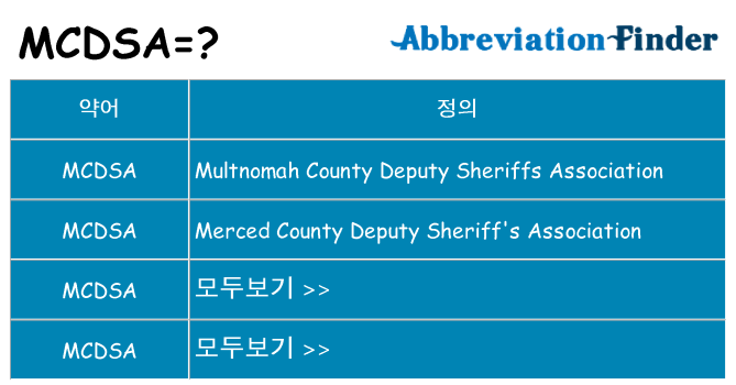 mcdsa 대 한 무엇을 서가
