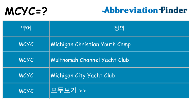 mcyc 대 한 무엇을 서가