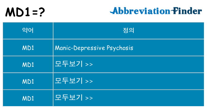 md1 대 한 무엇을 서가