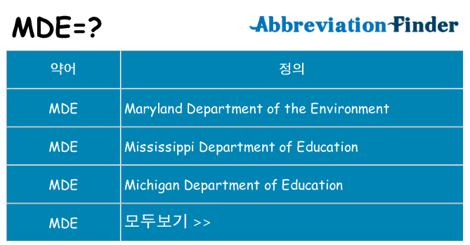 mde 대 한 무엇을 서가