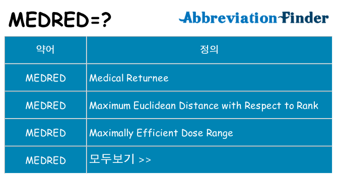 medred 대 한 무엇을 서가