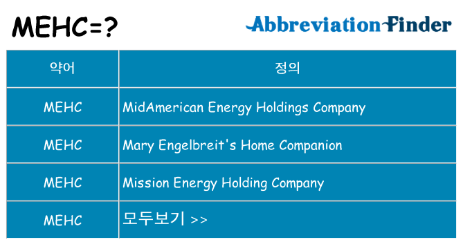 mehc 대 한 무엇을 서가