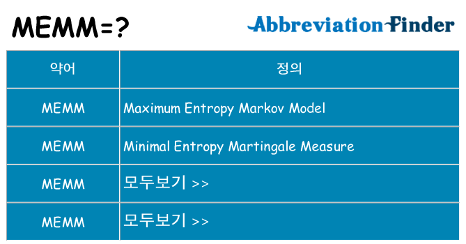 memm 대 한 무엇을 서가