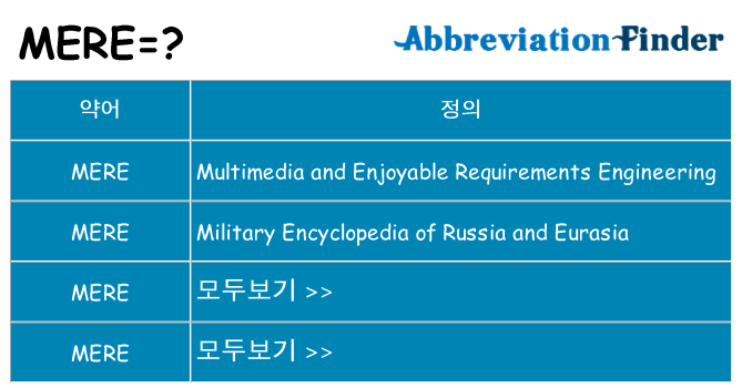 mere 대 한 무엇을 서가