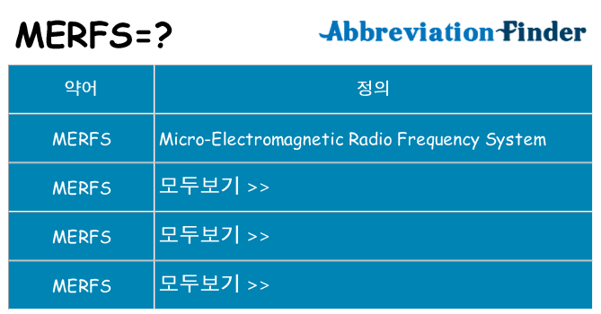 merfs 대 한 무엇을 서가