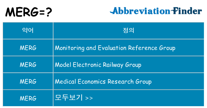 merg 대 한 무엇을 서가