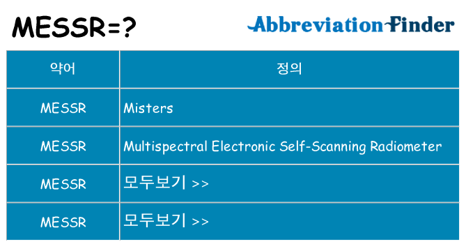 messr 대 한 무엇을 서가