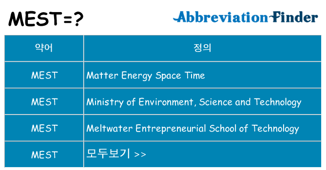 mest 대 한 무엇을 서가