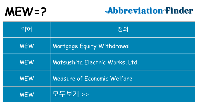 mew 대 한 무엇을 서가