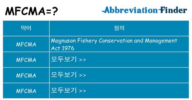 mfcma 대 한 무엇을 서가