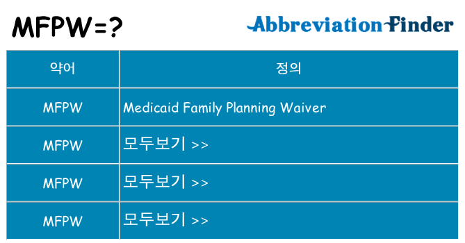 mfpw 대 한 무엇을 서가