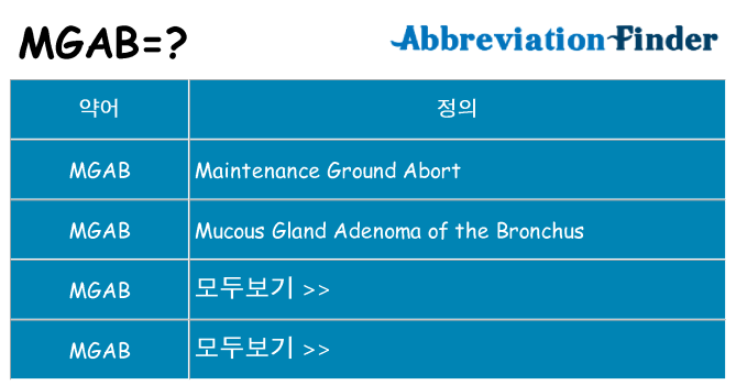 mgab 대 한 무엇을 서가