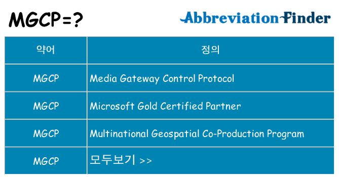 mgcp 대 한 무엇을 서가