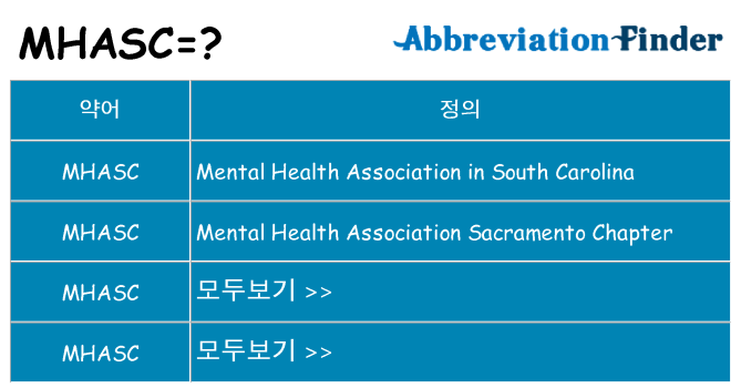 mhasc 대 한 무엇을 서가