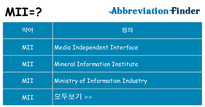 mii 대 한 무엇을 서가