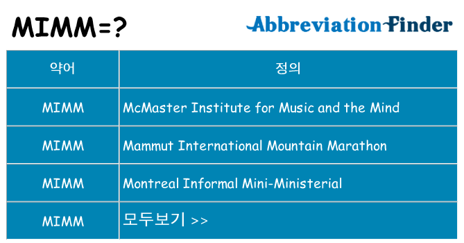 mimm 대 한 무엇을 서가