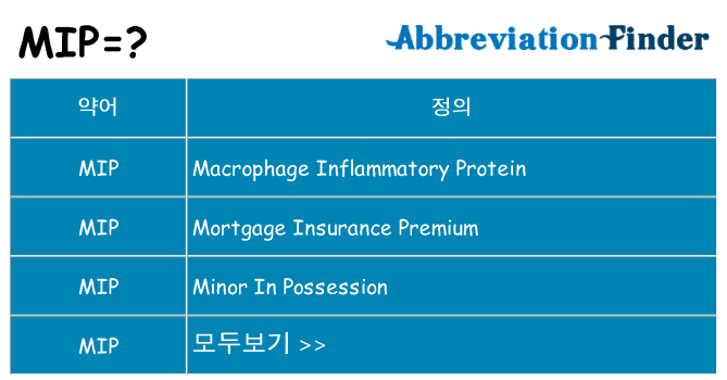 mip 대 한 무엇을 서가