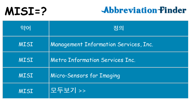 misi 대 한 무엇을 서가