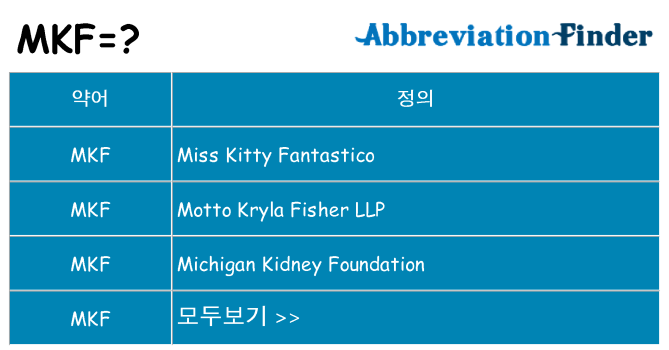 mkf 대 한 무엇을 서가