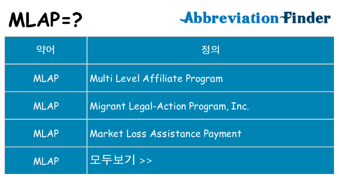 mlap 대 한 무엇을 서가