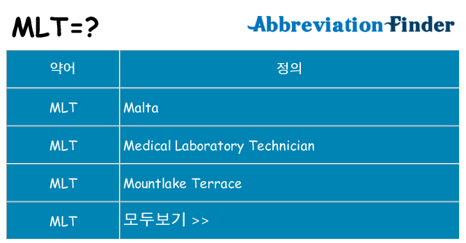 mlt 대 한 무엇을 서가