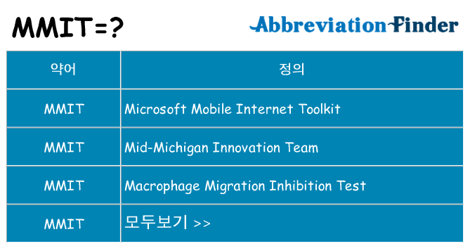 mmit 대 한 무엇을 서가