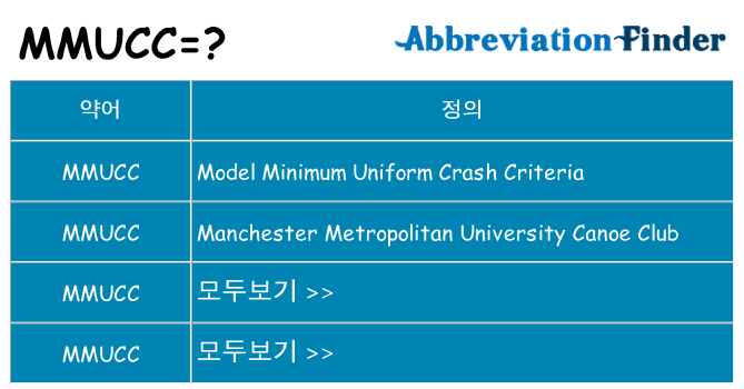 mmucc 대 한 무엇을 서가