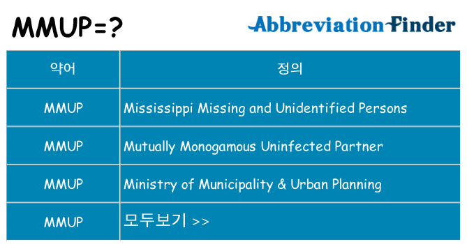 mmup 대 한 무엇을 서가