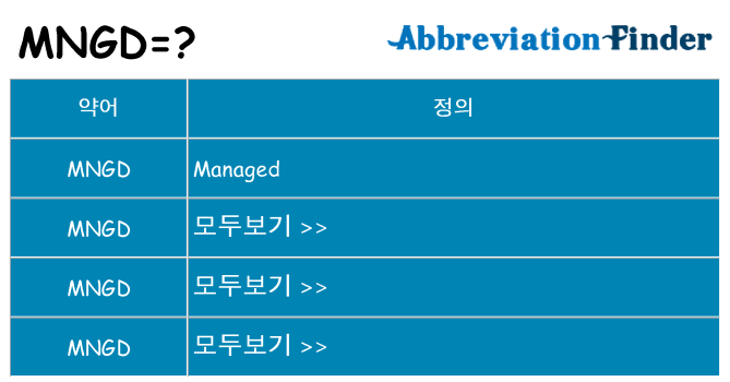 mngd 대 한 무엇을 서가