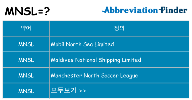 mnsl 대 한 무엇을 서가