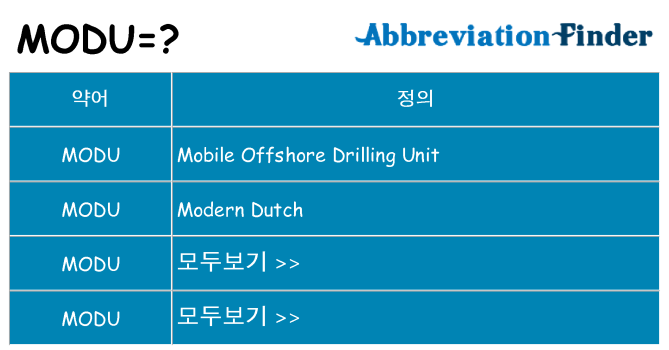 modu 대 한 무엇을 서가