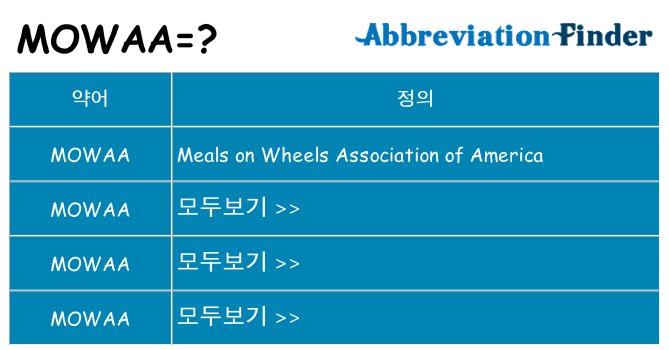 mowaa 대 한 무엇을 서가