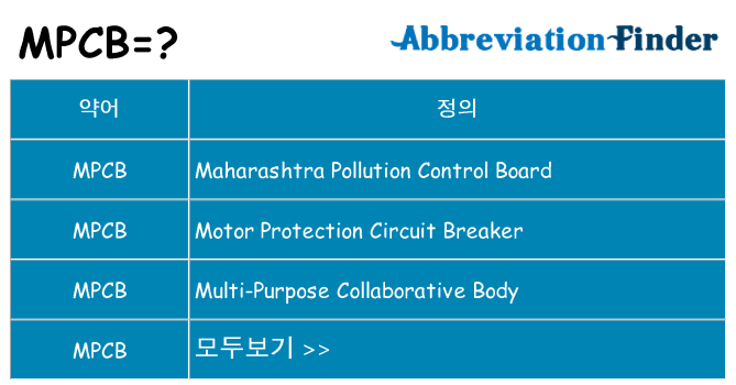 mpcb 대 한 무엇을 서가
