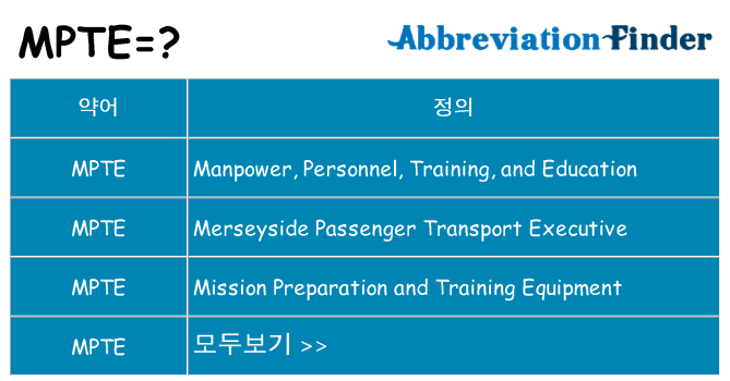 mpte 대 한 무엇을 서가