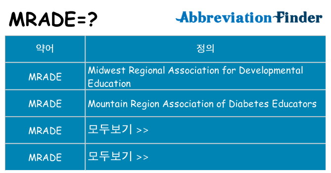 mrade 대 한 무엇을 서가