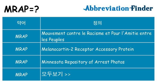 mrap 대 한 무엇을 서가