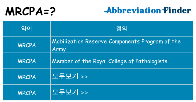 mrcpa 대 한 무엇을 서가