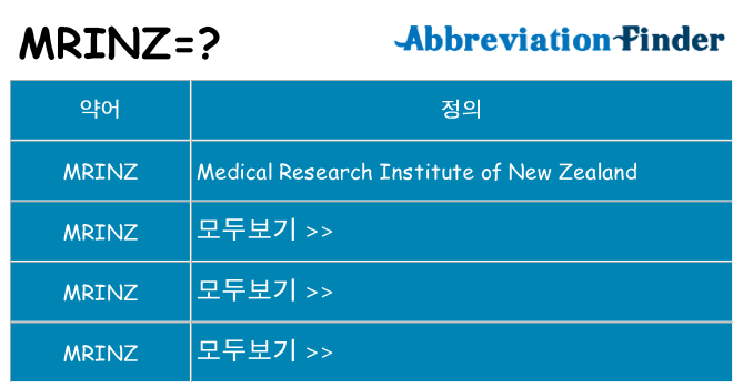 mrinz 대 한 무엇을 서가