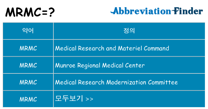 mrmc 대 한 무엇을 서가