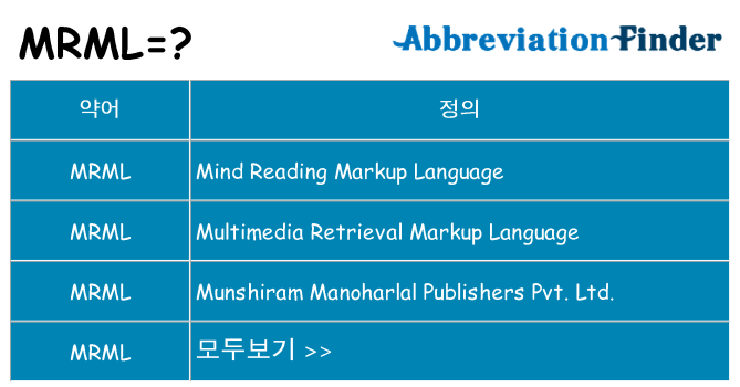 mrml 대 한 무엇을 서가