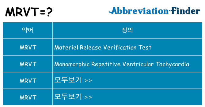 mrvt 대 한 무엇을 서가