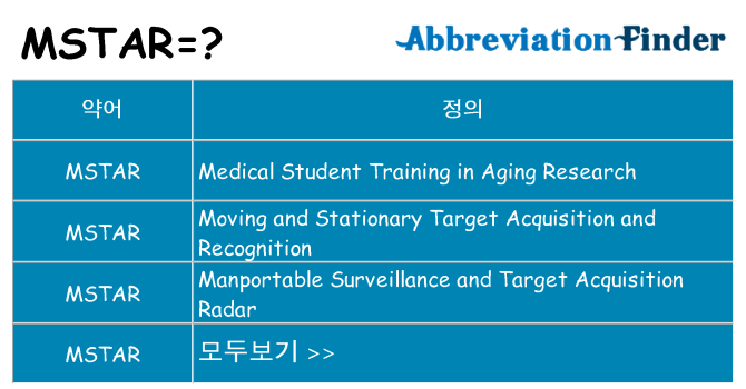 mstar 대 한 무엇을 서가