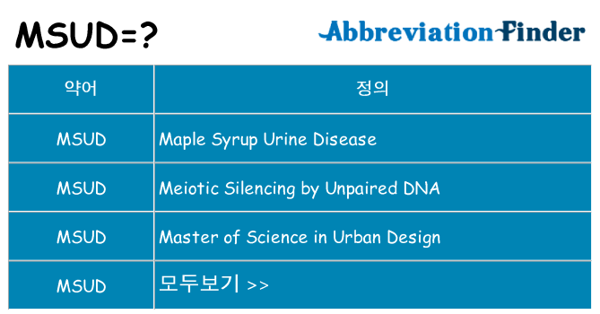 msud 대 한 무엇을 서가
