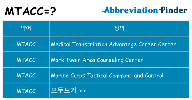 mtacc 대 한 무엇을 서가