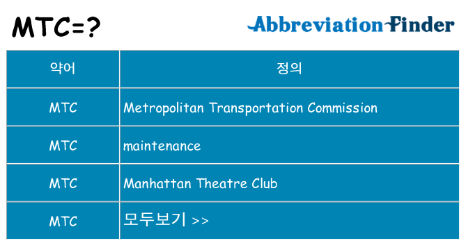 mtc 대 한 무엇을 서가