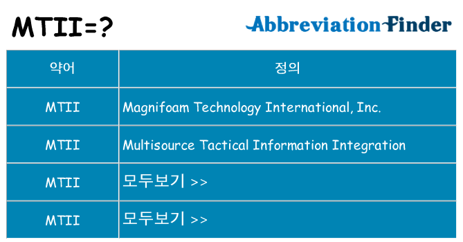 mtii 대 한 무엇을 서가