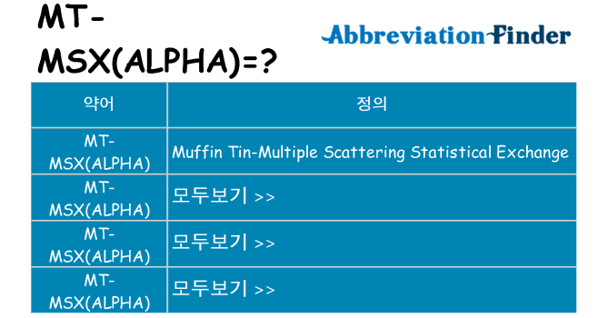 mt-msxalpha 대 한 무엇을 서가